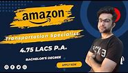 Amazon Transportation Specialist | Transportation Specialist | Interview | Amazon ROC | ROC Test