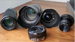 My Sony Lens Collection - for a5100 a6000