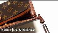How An $800 Louis Vuitton Wallet Is Professionally Restored | Refurbished