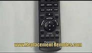 Panasonic N2QAYB000518 Audio System Remote - www.ReplacementRemotes.com