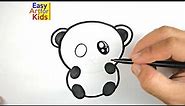 How to Draw Panda Coloring Pages | Kids Learn Drawing | Art Colors for Children