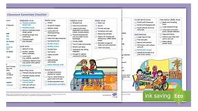 Reception Classroom Essentials Checklist for Early Years Practitioners