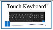 Open Touch/Virtual Keyboard in Windows
