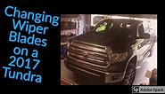 Changing Wiper Blades on a 2017 Toyota Tundra w/ Trico Force Blades