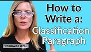How to Write a Classification Paragraph | Write Better in English