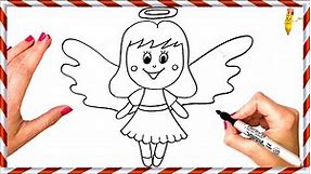 How To Draw An Angel Step By Step 👼 Angel Drawing Easy