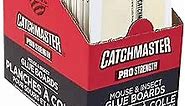 Catchmaster Mouse and Insect Glue Boards, 75-Pack Mouse Traps Indoor for Home, Sticky Pest Control Adhesive for Catching Bugs, Rats & Rodents, Non Toxic Bulk Glue Traps