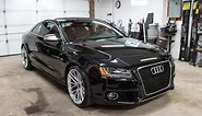 Custom Audi S5 V8 with 6 speed manual... Walk around tour and exhaust sounds!