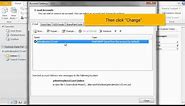 How to change your email password in Outlook 2010