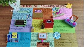 Means of communication l Poster on Means of communication