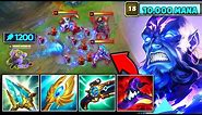 What happens when Ryze hits 10,000 Mana and 1200 AP? (HINT: HE ONE SHOTS YOU)
