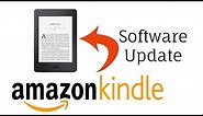 How to Update Kindle Software Manually (Amazon Kindle eBook Reader)