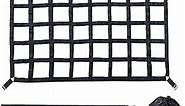 SurmountWay Cargo Net Capacity 1100LBS Truck Bed Cargo Net 3.5'x 4.1' Rugged Truck Bed Cargo Net,Heavy Duty Cargo Nets for Pickup Trucks with Cam Buckles & S-Hooks(42" x 50")