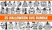 Halloween svg bundle fall witch pumpkin ghost hat trick or treat designs quotes sayings