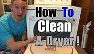 How To Clean a Dryer | Follow Along Cleaning Tutorial