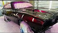 Candy Paint on 1972 Ford Maverick with Grant 7 Clear