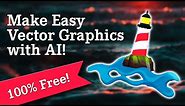 How to Make Vector Graphics with AI (Free and Easy) - Stable Diffusion & Inkscape Tutorial 2022