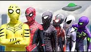 SPIDER-MAN World Story || New YELLOW is ALIEN SUPERHERO ??? ( Amazing Stunt Action ) By FLife TV