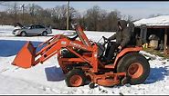 Kubota B2710 HST 4WD garden utility tractor - At Public Auction 2-20-18