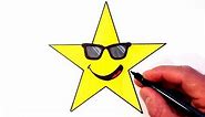 How to Draw a Cool Superstar Smiley Face