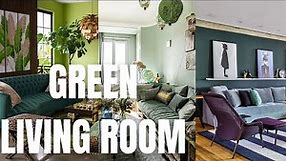 Refreshing Green Living Room Ideas. Green Living Room Decor Inspiration.
