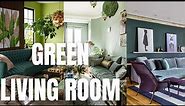 Refreshing Green Living Room Ideas. Green Living Room Decor Inspiration.