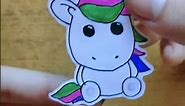 cute and easy diy unicorn craft sticker for kids #unicorn #diy #sticker