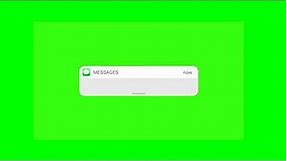 notification iphone green screen aesthetic