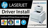 How to Install Driver HP Printer Laserjet 2200 DN on Window 10 Window 8 Window 7 @stargameunion