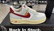 Nike Air Force 1 ‘07 SE With Swoosh Pocket (Photon Dust/Summit White/Muslin/Team Red) - DV7584-001