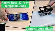 Redmi Note 12 Pro Plus 6d Tempered Glass | Camera Lens Glass | How to apply