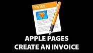 Apple Pages Create Invoice 2017
