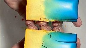 Blue & Yellow Ombré Dyed Chalk