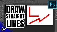 How To Draw Straight Lines In Photoshop