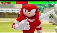 Knuckles Vs Charlie With Healthbars - Sonic Boom