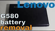Lenovo G580 Battery Removal and Reinstall