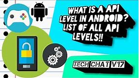 What is a api level in android? List of all android api levels!!