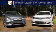 2018 Honda Odyssey vs. 2017 Chrysler Pacifica | Comparison | Autotrader
