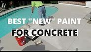 NEW CONCRETE PAINT! How To Paint Concrete EASY DIY