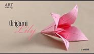 How to Fold DIY : Origami Lily