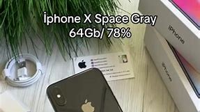 iPhone X Space Gray 64GB Telefon İdeal Vəziyyətdədir Face id ,Tru Tone İşlək Pil :78% QİYMƏT:500 #kesfet #fyb #telecom #ts.telecom