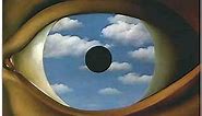Rene Magritte Wall Art - False Mirror Artwork Poster - Abstract Canvas Wall Decor for Bedroom - Modern Print Picure Unframed (12x18in/30x45cm-1)