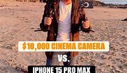 $10,000 Cinema Camera vs. iPhone 15 Pro Max Two very different cameras, each nearly capable of producing identical results. Can you distinguish which video was captured with the iPhone and which was taken with the cinema camera? . . . #filmmaking #beach #sunset #explorepage | Cory Love Sparkuhl