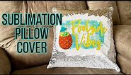How to Sublimate On a Sequin Pillow | Sublimation for Beginners