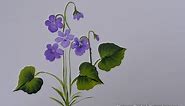 easy How to Paint Violets