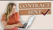 How to Properly Send Contracts to Your Clients