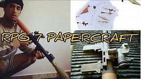 how to make RPG 7 PAPERCRAFT #paper-replika bazooga