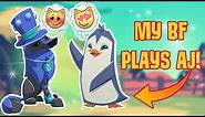 MY BOYFRIEND PLAYS ANIMAL JAM FOR THE FIRST TIME!