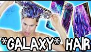 DIY Galaxy Hair! How To Get Galaxy Hair with Food Coloring!