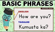 BASIC PHRASES | English - Tagalog | Learning Video | Teaching Mama